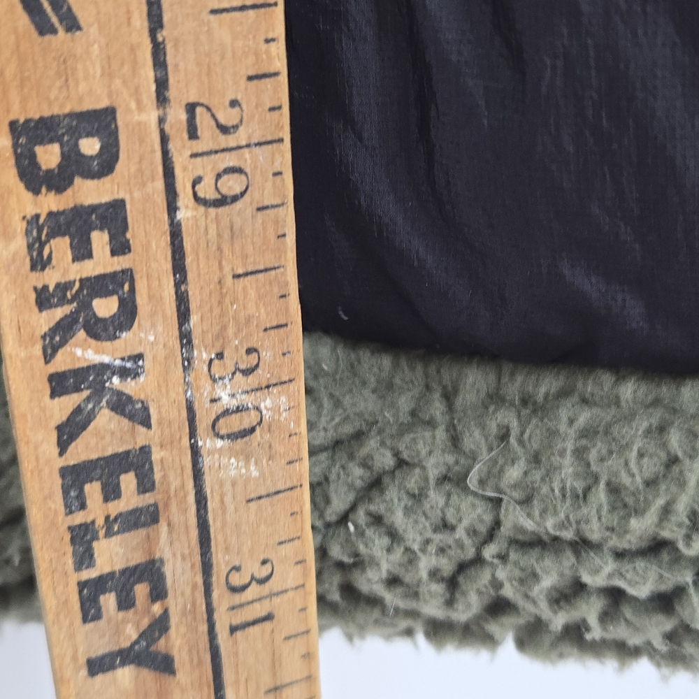 Free People Movement Venture On Vest Reversible Puffer Sherpa Green Black - Picture 15 of 16